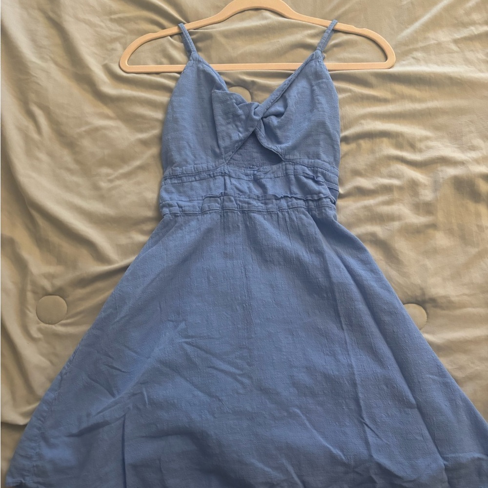 Blue mini dress